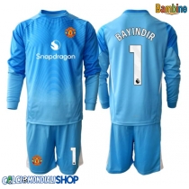 Maglie da calcio Manchester United Altay Bayindir #1 Portiere Prima Maglia Bambino 2025-26 Manica Lunga (+ Pantaloni corti)